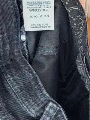Wrangler Q. Baby's Black Women’s Jeans 9/10 × 30 thumbnail 3