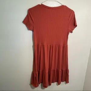 Lily Rose Women's Size Small T-Shirt‎ Dress Crewneck Short Sleeve Ribbed Tiered thumbnail 10