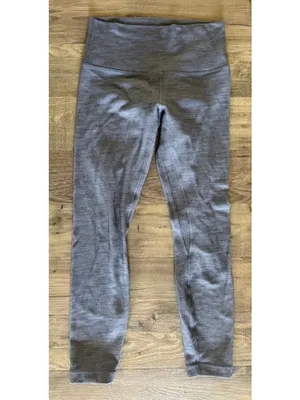 Lululemon Align Pant II 25" Leggings W5CFGS Herringbone Gray High Rise Women's 6 thumbnail 3