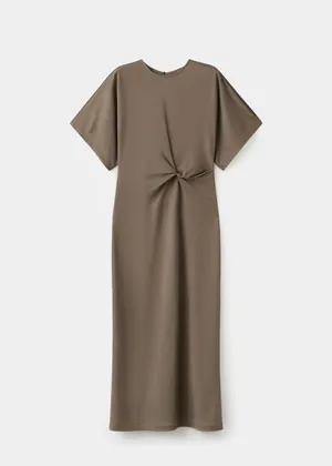 Mango side gathered details dress  thumbnail 3
