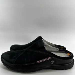 Timberland x Smartwool Power Lounger Clogs Slippers Leather Merino Wool Black 9M thumbnail 3