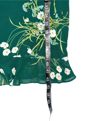 Reformation Rosi Dress Green Floral Short Sleeve Sweetheart Neck 8 in Buena thumbnail 11
