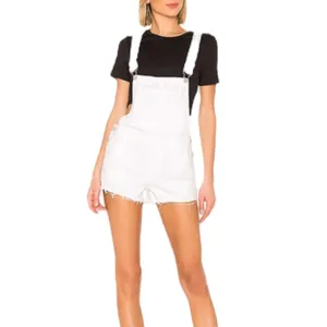 Blank NYC Side Low Cut Denim Shortall Lightbox White Size 31 thumbnail 3