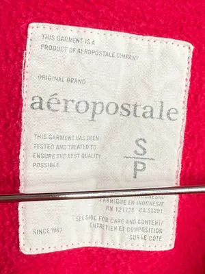 2011 Aeropostale Zip Hoodie Sweatshirt Jacket Hot Pink Size Small Y2K Style thumbnail 3