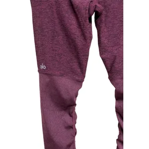 Alo‎ Yoga Goddess Rib Leggings Garnet Space Dye Maroon Women’s Size Small thumbnail 4