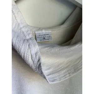 CMC Color Me By Cotton White Textured Cowl Neck Tunic Top Medium USA Made thumbnail 11