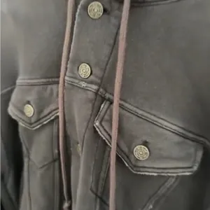 Free People Jacket Sweatshirt Hoodie Dreamers Bell Sleeve Charcoal thumbnail 3