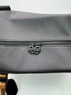 Hugo Boss Black Weekender Duffel Travel Gym Bag Striped Handles Zip Tote thumbnail 5
