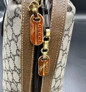 Gucci Brown Plus GG Coated Canvas Boston Bag thumbnail 6