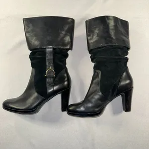 Lauren Ralph Lauren - Genuine Leather Suede Woman’s Heeled Boots Size 6M Classic thumbnail 3