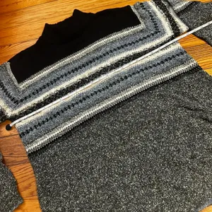 Grey and black sweater b thumbnail 5