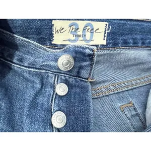 Free People Cut Off Jean Shorts Size 30 High Rise Button Fly Distressed Festival thumbnail 6
