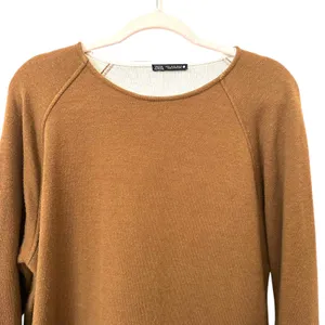 ZARA Oversized Relaxed Fit Thick Long Sleeve Brown Medium‎ thumbnail 2