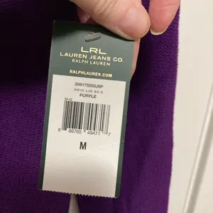 Ralph Lauren *Lauren Ralph Lauren Lauren Jeans Co. New Purple Shawl Collar Button Knit Sweater #PW thumbnail 6