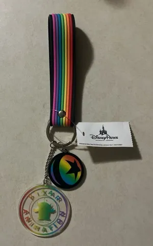 NWT Disney Pixar Rainbow Keychain thumbnail 1