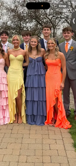 Lucy in the Sky Dress Blue Maxi / Prom thumbnail 3