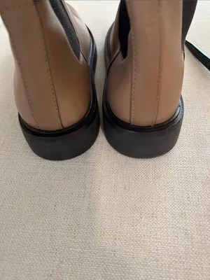 Tory Burch Women's Double T Buckled Chelsea Boots, Tan, Size 10.5, NWOT Display thumbnail 11