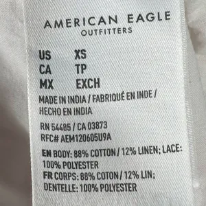 American Eagle White Lace Trim Shorts XS Boho Smocked Waist Lightweight‎ thumbnail 7