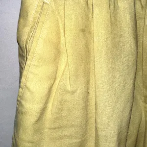 Patagonia Women's Size Medium Yellow Island Hemp Shorts 8" Drawstring Pockets thumbnail 4