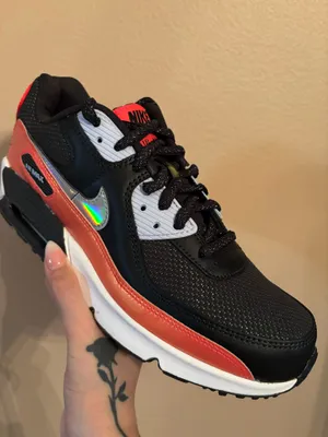 Nike Air Max 90 FP GS 'Black Laser Crimson’ thumbnail 2