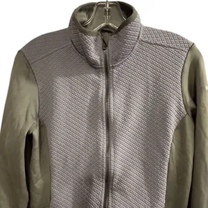 Women’s Columbia Purple and Grey Roffe Ridge Full‎ Zip Quilted Fleece Sweater L thumbnail 2