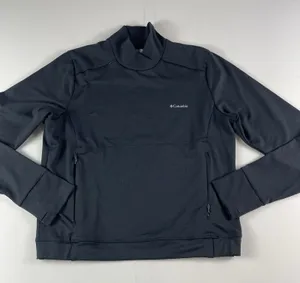 Columbia Sweatshirt Womens Medium Black High Neck Thumbholes Running Pullover thumbnail 1