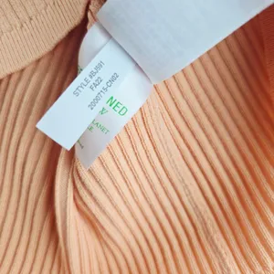 J. Crew‎ NWT Womens Ribbed Knit Sweater Long Sleeve Crew Neck Peach Orange Large thumbnail 5