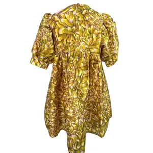 Kika Vargas Mum Floral Puff Sleeve Min Baby Doll Dress XS Vibrant Floral Print thumbnail 7