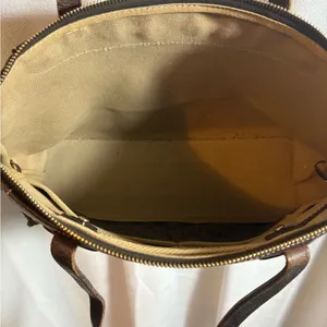 Vintage Dooney & Bourke Signature DB Purse Large Tassel Tote Y2K Brown GUC!‎ thumbnail 11
