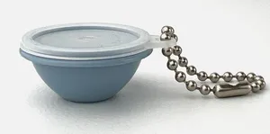 Vtg Tupperware Wonderlier Bowl Keychain Blue #1306-8 With Seal Made in the USA thumbnail 1