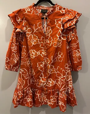 Sugarlips Floral Ruffle Long Sleeve Dress thumbnail 4