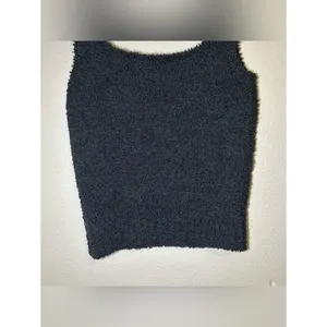 SKIMS Cozy Knit Fuzzy Black Loungewear Tank Top Women’s Size Small / Medium thumbnail 8