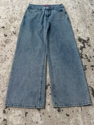 Edikted Bow Pocket Low Rise Baggy Jeans Size XS thumbnail 2