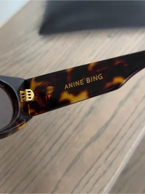 Anine Bing Madrid Sunglasses in Dark Tortoise thumbnail 4
