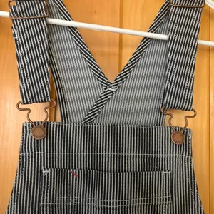 Carhartt Women's Relaxed Fit Denim Railroad Striped Bib Overall XS thumbnail 5