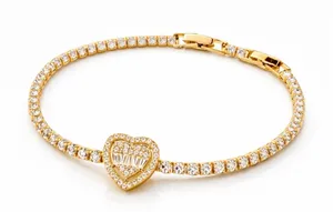 Stainless Steel Heart Bracelet – Gold thumbnail 1