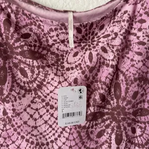 Free People NWT Purple Boho Paisley Medallion Print Mini Dress thumbnail 5