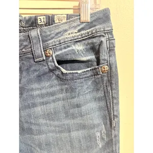 Miss‎ Me Bootcut Jeans Womens 31 Blue Excellent Angel Wing Studded JP5331B4 thumbnail 15