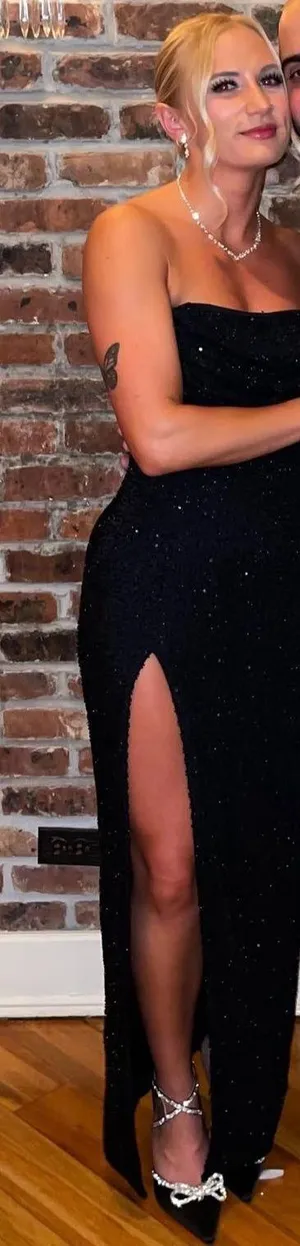 Oh Polly Dress Black Embellished thumbnail 1