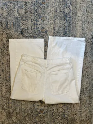 Madewell Wide-Leg Crop White Pants Size 29 thumbnail 5