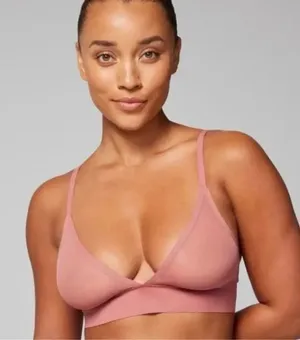 ✨SOMA Mesh Triangle Sz Medium Bra Bralette With Get-A-Grip Straps in Clay Rose✨ thumbnail 1
