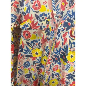 Roller Rabbit White Floral Button‎ Down Shirt Size XS thumbnail 3