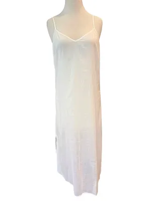 Tory Burch Embroidered Peasant Maxi Dress Cover-up On or Off Shoulder Small thumbnail 13