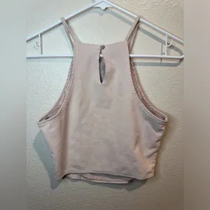 Abercrombie & Fitch Y2K Women's Rose Pink Embroidered Halter Top Size XS‎ thumbnail 4
