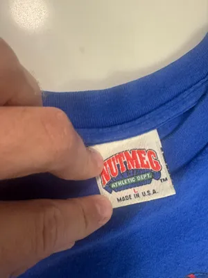 Vintage 1990s New York Giants ABC Monday Night Football Nutmeg Mills USA T Shirt L NFL thumbnail 3