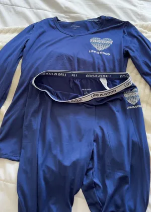 Life is Good blue pajama set in size S  thumbnail 1