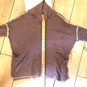 We the Free Free People Women's EUC Oversized Cowl Neck Sweater Pink/Mauve M thumbnail 10