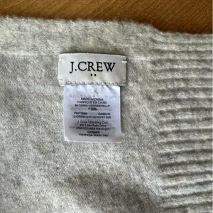 J. Crew Beige Wool Blend Scarf, One Size thumbnail 8