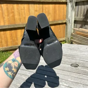Open Edit Kaia Knot‎ Platform Sandals in black size 6.5 fall baddie alt summer thumbnail 9