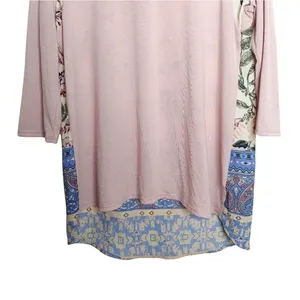 Womens Floral Paisley‎ Tunic Top L 3/4 Sleeve Pink Mixed Media Le Lis Spring NWT thumbnail 6